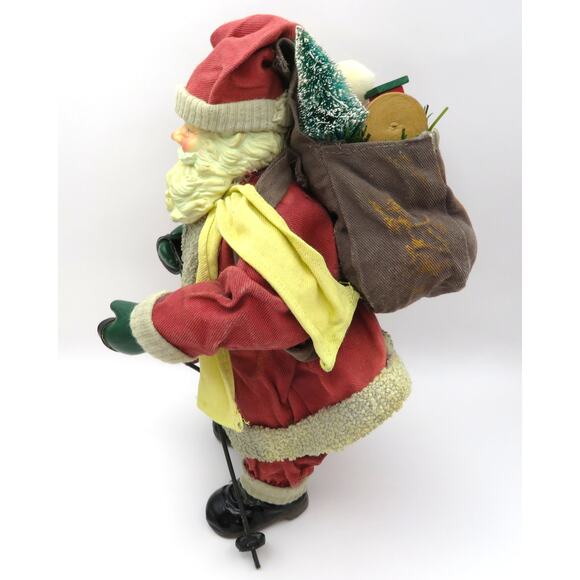 Vintage Clothtique Style Skiing Santa 9.5" Possible Dreams Christmas Figurine - Picture 4 of 10